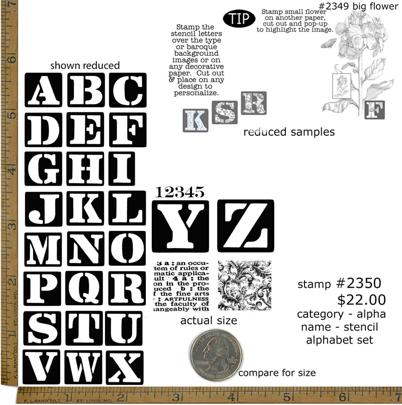 #2350 - Stencil Alphabet Set